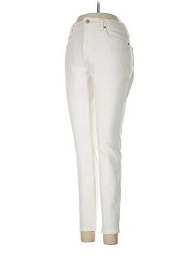 Pre-owned Everlane Jeggings In Ivory