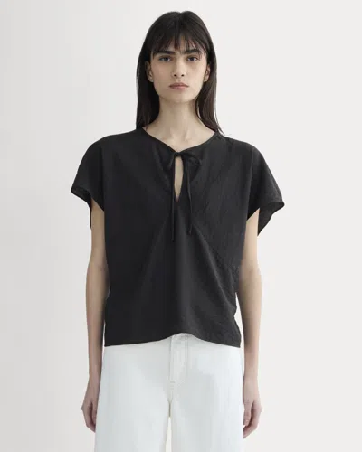 Everlane Keyhole Top In Black