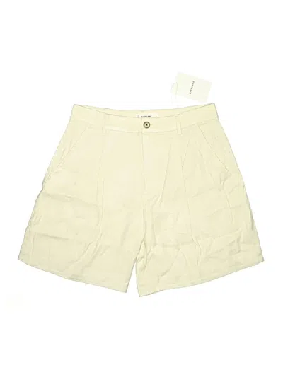 Pre-owned Everlane Khaki Shorts In Ivory