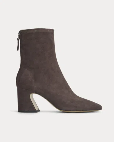 Everlane Leather Curved-heel Boot In Dark Chocolate In Brown