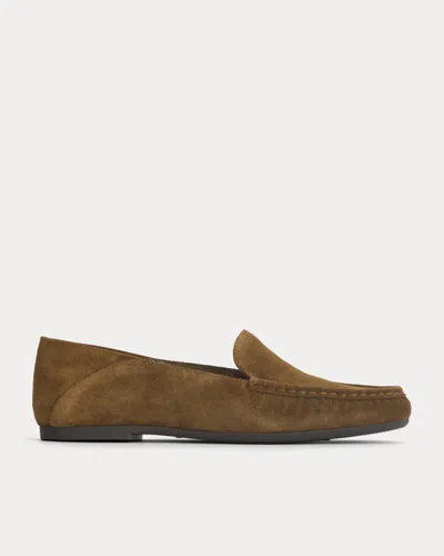 Everlane Leather Day Driver Loafer In Russet In Brown