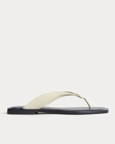 Everlane Leather Flip Flop In Canvas In Neutral