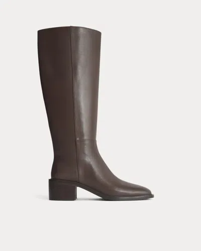 Everlane Leather Knee-high City Boot In Deep Brown