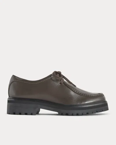 Everlane Leather Lug Chukka In Deep Brown