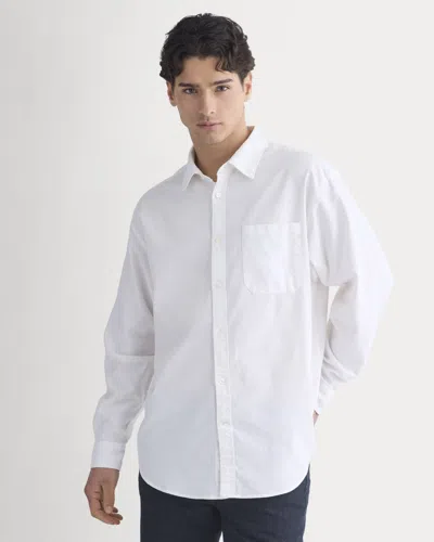 Everlane Lightweight Oversized Oxford Shirt In White
