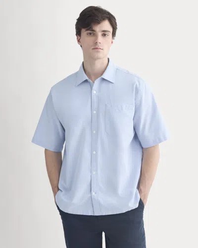 Everlane Lightweight Short-sleeve Oxford Shirt In Light Blue
