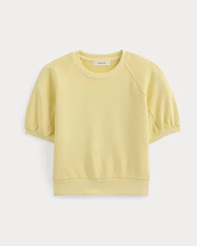 Everlane Lightweight Terry Blouson Short-sleeve Crew In Passion Fruit In Yellow