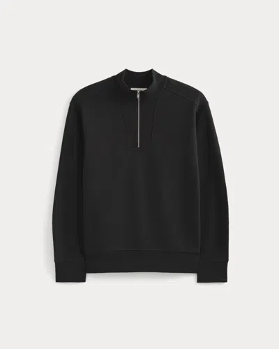 Everlane Lightweight Terry Zip Pullover In Black
