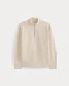 Everlane Lightweight Terry Zip Pullover In Parchment In Neutral