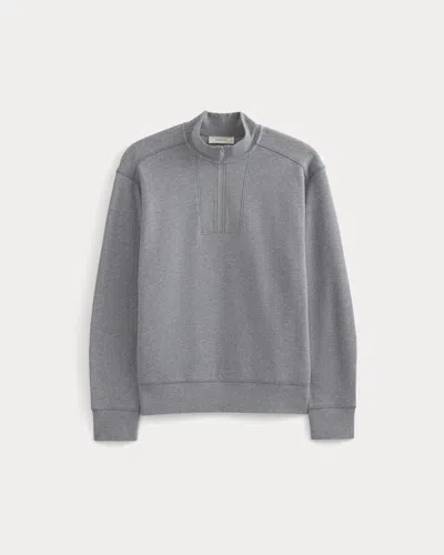 Everlane Lightweight Terry Zip Pullover In Vintage Heather Grey In Gray