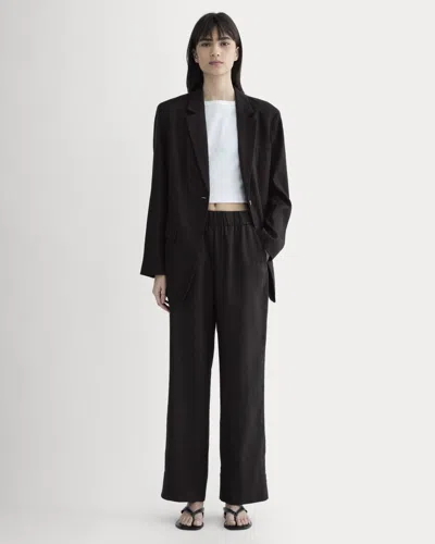 Everlane Linen Easy Pant In Black