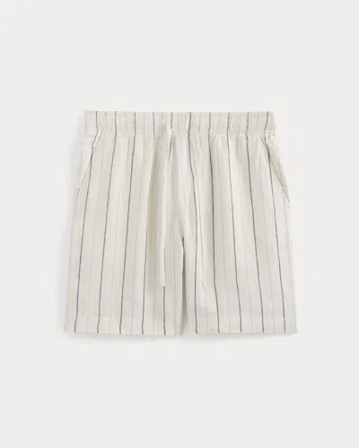 Everlane Linen Easy Short | Birch/gardenia/estate Blue In Birch/gardenia/estate Blue/open Air In Neutral