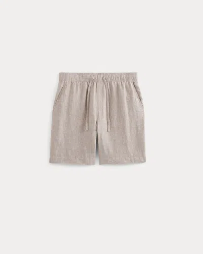 Everlane Linen Easy Short In Cornstalk Chambray In Neutral