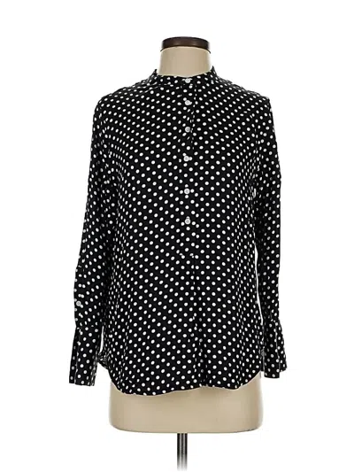 Pre-owned Everlane Long Sleeve Blouse In Black