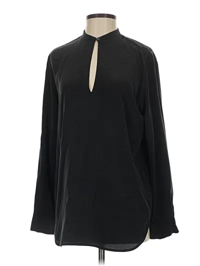 Pre-owned Everlane Long Sleeve Blouse In Black