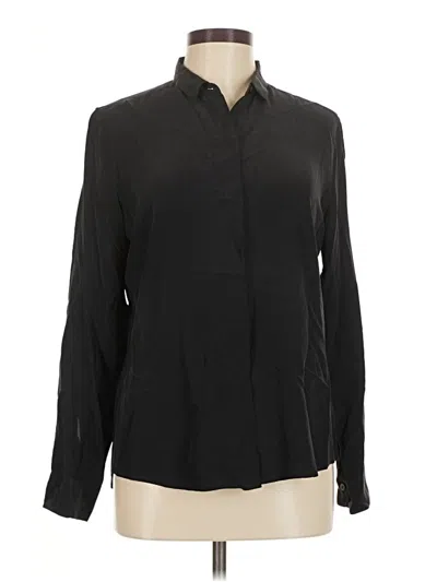 Pre-owned Everlane Long Sleeve Blouse In Black