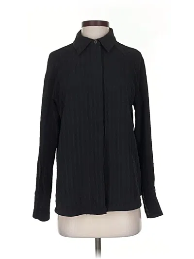Pre-owned Everlane Long Sleeve Blouse In Black