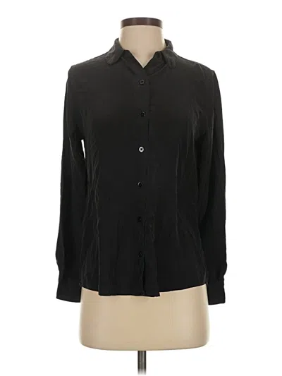 Pre-owned Everlane Long Sleeve Blouse In Black