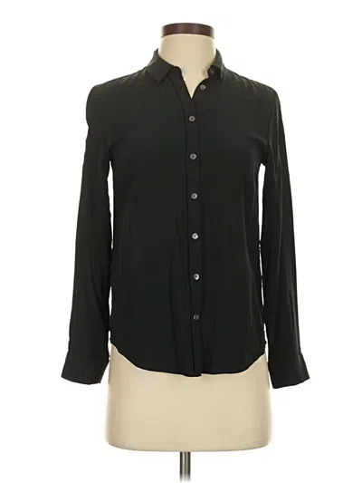 Pre-owned Everlane Long Sleeve Blouse In Black