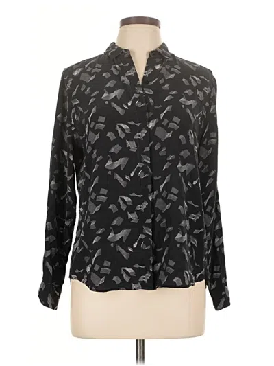 Pre-owned Everlane Long Sleeve Blouse In Black
