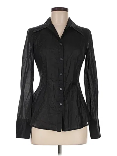 Pre-owned Everlane Long Sleeve Blouse In Black