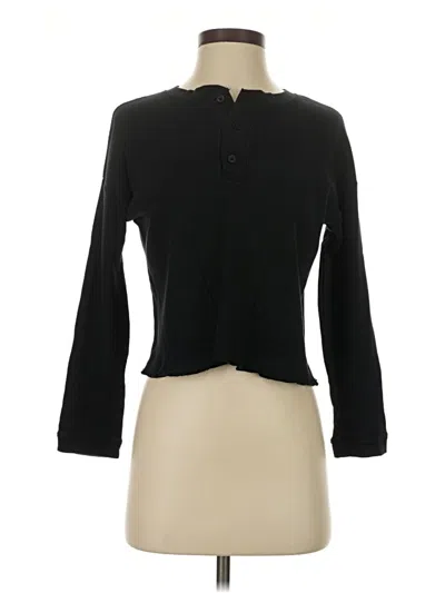 Pre-owned Everlane Long Sleeve Blouse In Black