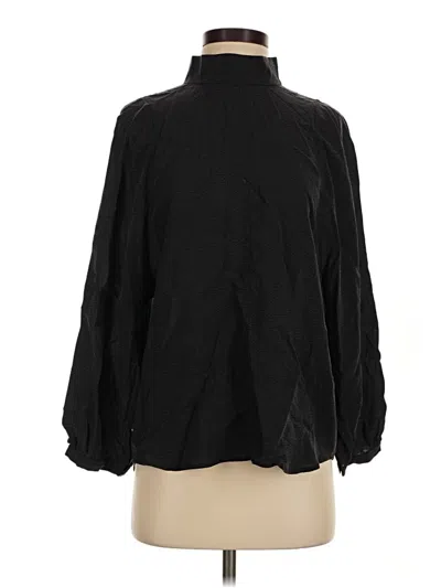 Pre-owned Everlane Long Sleeve Blouse In Black