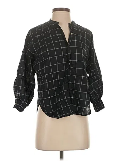 Pre-owned Everlane Long Sleeve Blouse In Black