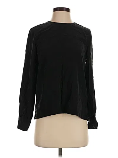 Pre-owned Everlane Long Sleeve Blouse In Black