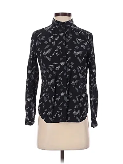 Pre-owned Everlane Long Sleeve Blouse In Black