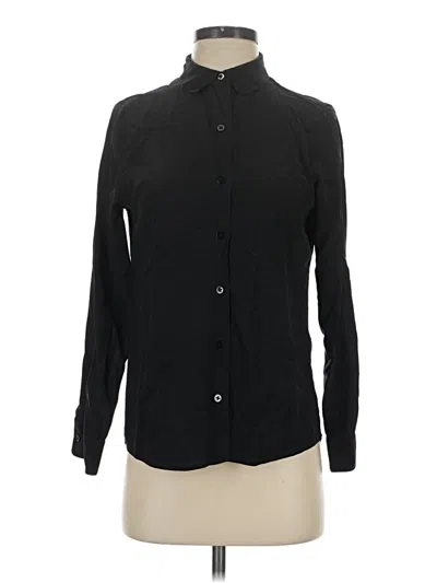 Pre-owned Everlane Long Sleeve Blouse In Black