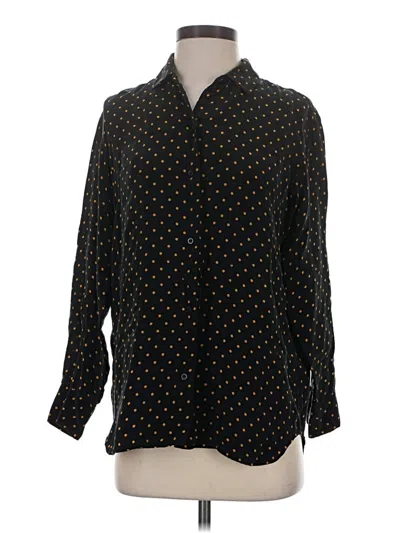 Pre-owned Everlane Long Sleeve Blouse In Black