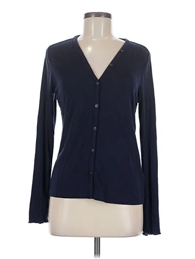 Pre-owned Everlane Long Sleeve Blouse In Blue