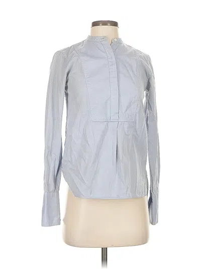 Pre-owned Everlane Long Sleeve Blouse In Gray