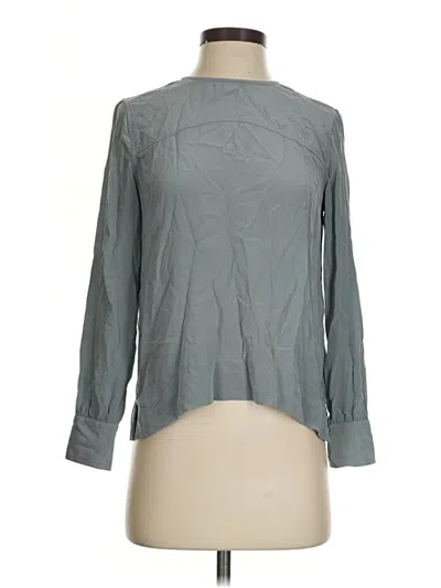 Pre-owned Everlane Long Sleeve Blouse In Gray
