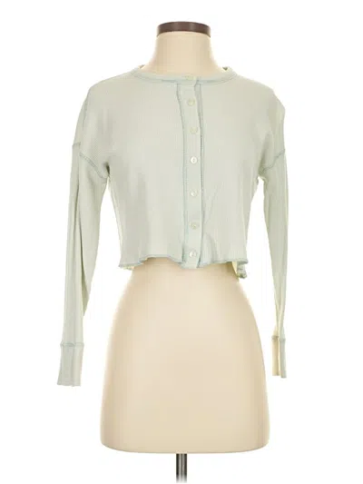 Pre-owned Everlane Long Sleeve Blouse In Green