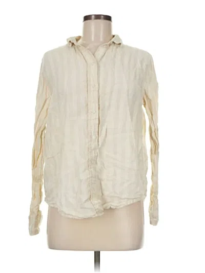 Pre-owned Everlane Long Sleeve Blouse In Ivory