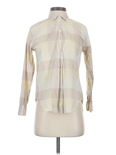 Pre-owned Everlane Long Sleeve Blouse In Ivory