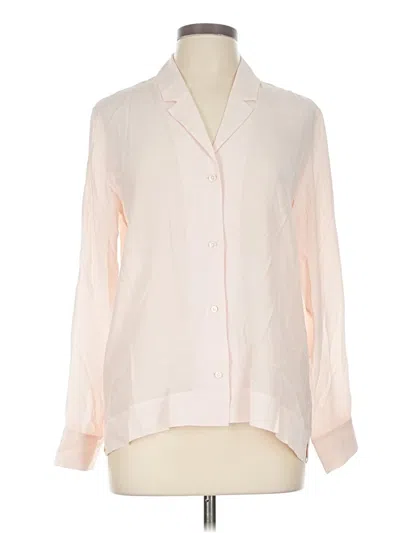 Pre-owned Everlane Long Sleeve Blouse In Pink