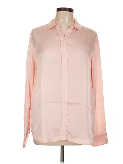 Pre-owned Everlane Long Sleeve Blouse In Pink