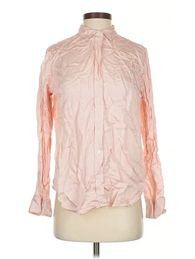 Pre-owned Everlane Long Sleeve Blouse In Pink