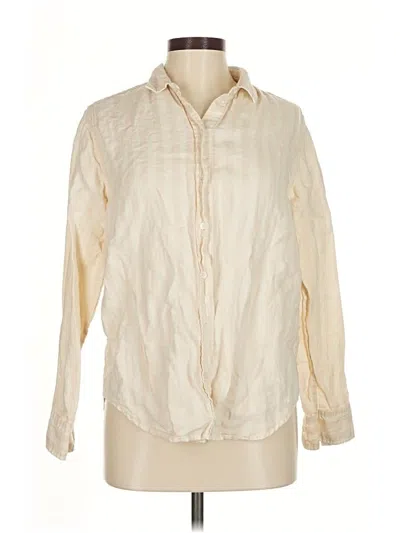 Pre-owned Everlane Long Sleeve Blouse In White