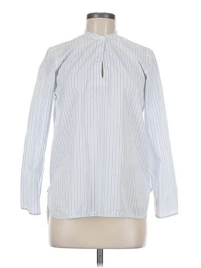 Pre-owned Everlane Long Sleeve Blouse In White