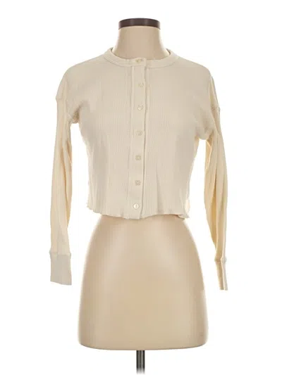 Pre-owned Everlane Long Sleeve Blouse In White