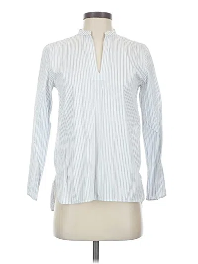 Pre-owned Everlane Long Sleeve Blouse In White