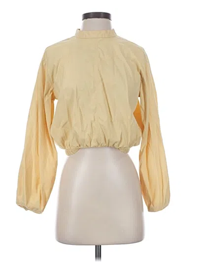 Pre-owned Everlane Long Sleeve Blouse In Yellow
