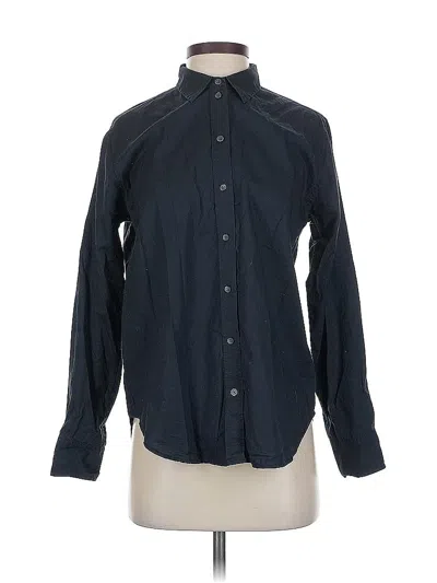 Pre-owned Everlane Long Sleeve Button Down Shirt In Black
