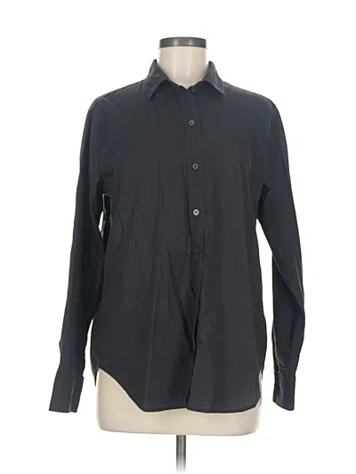 Pre-owned Everlane Long Sleeve Button Down Shirt In Black