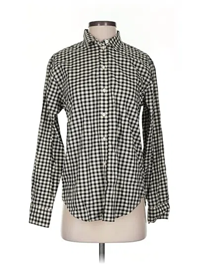 Pre-owned Everlane Long Sleeve Button Down Shirt In Black