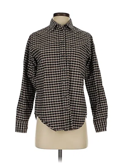 Pre-owned Everlane Long Sleeve Button Down Shirt In Black